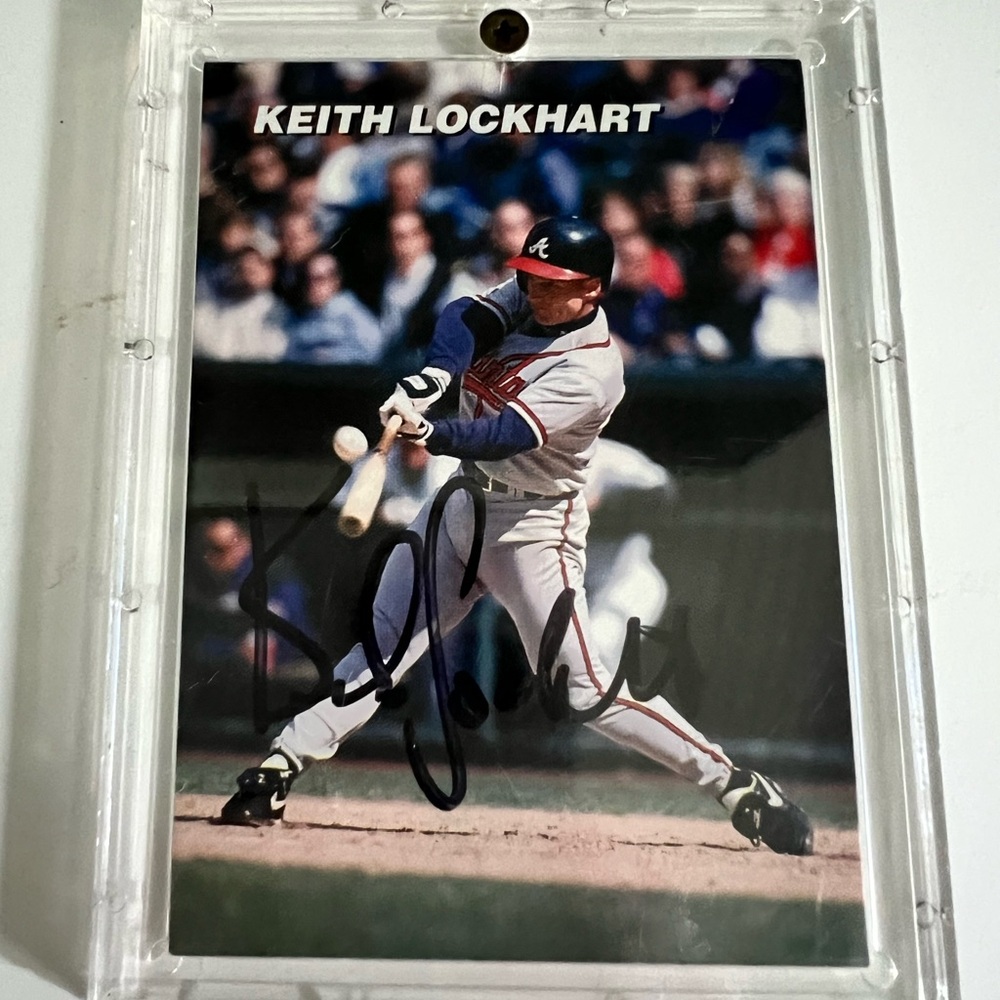 Autographed Keith Lockhart Baseball Card